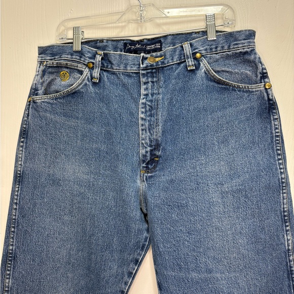 Wrangler x George Strait Men's Relaxed Fit Light Blue Jeans - Picture 1 of 4